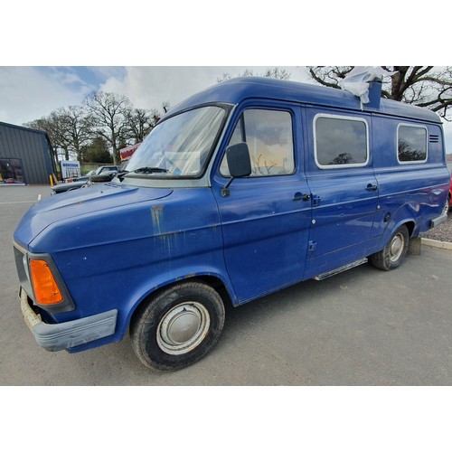 431A - Ford Transit 100L van mkII, 1984.
Runs and drives, 2.0ltr pinto engine, LWB single wheel, showing 26... 