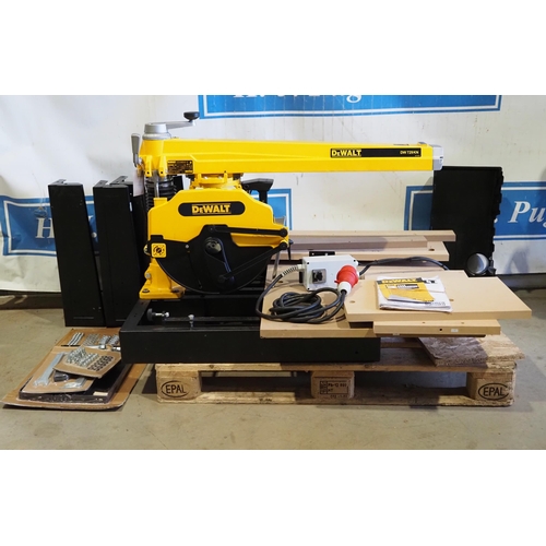 459 - DeWalt DW 729KN radial arm saw, 3 phase. NOS