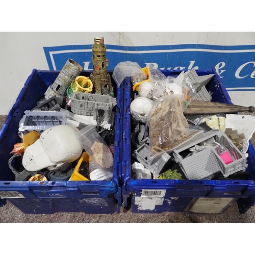 596 - Quantity of model makers moulds, parts and models