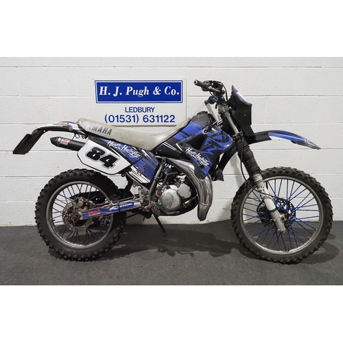 859 - Yamaha DT125 motocross bike. 1990. 125cc.
Frame No. *3MD010080*
Engine No. 1N23456
Runs and rides, M... 