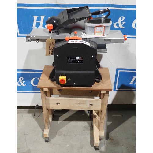 474 - SIP Planer/thicknesser on wooden stand and casters