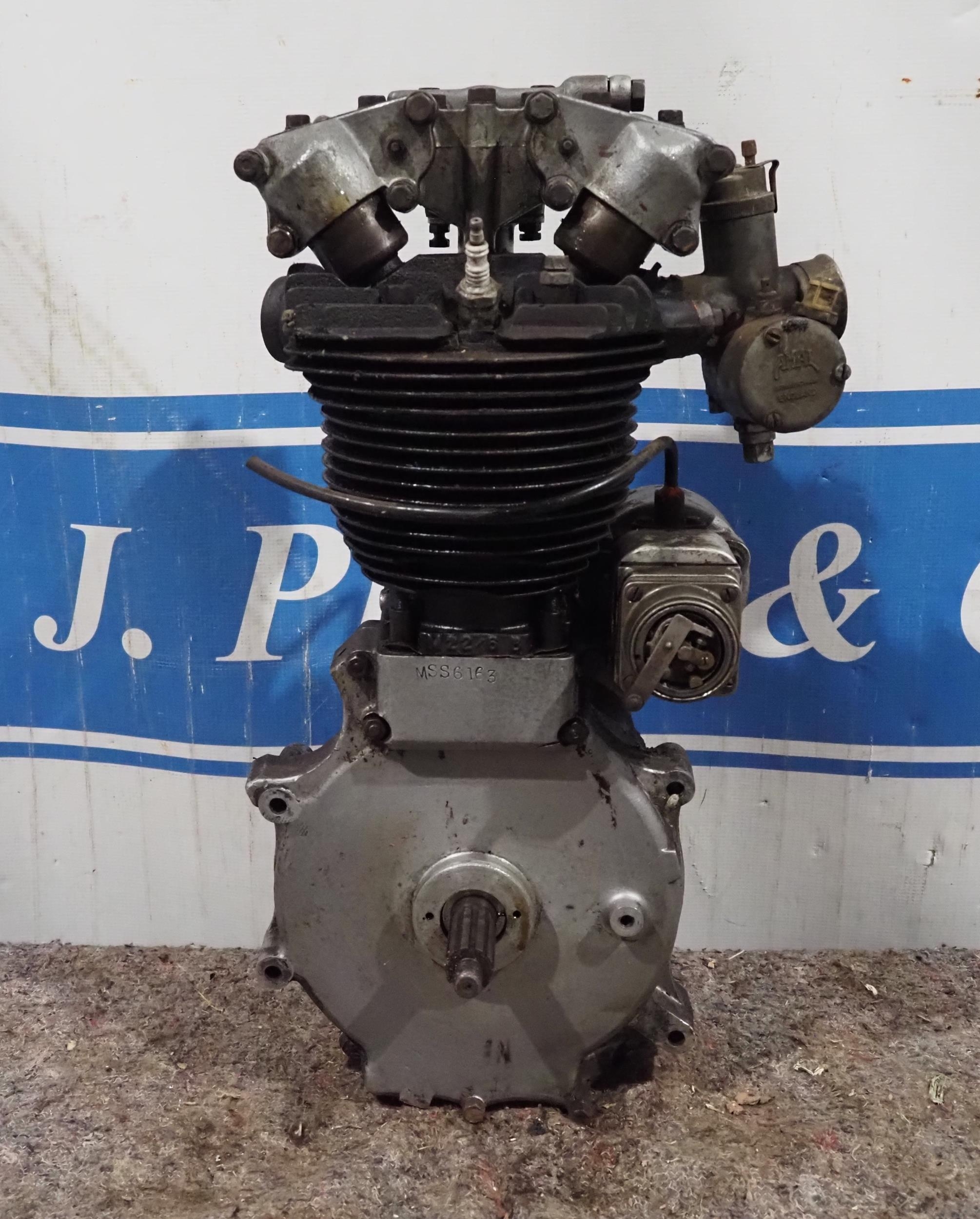 Velocette 500cc MSS engine complete with mag. Engine No. MSS6163
