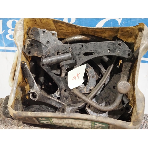 46 - Matchless/AJS engine plates and brake pedals