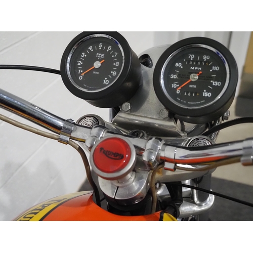 828 - Triumph Hurricane X75 motorcycle, 1973. 744cc.
Frame no. TRX75PH01438
Engine no. TRX75PH01438
Runs a... 