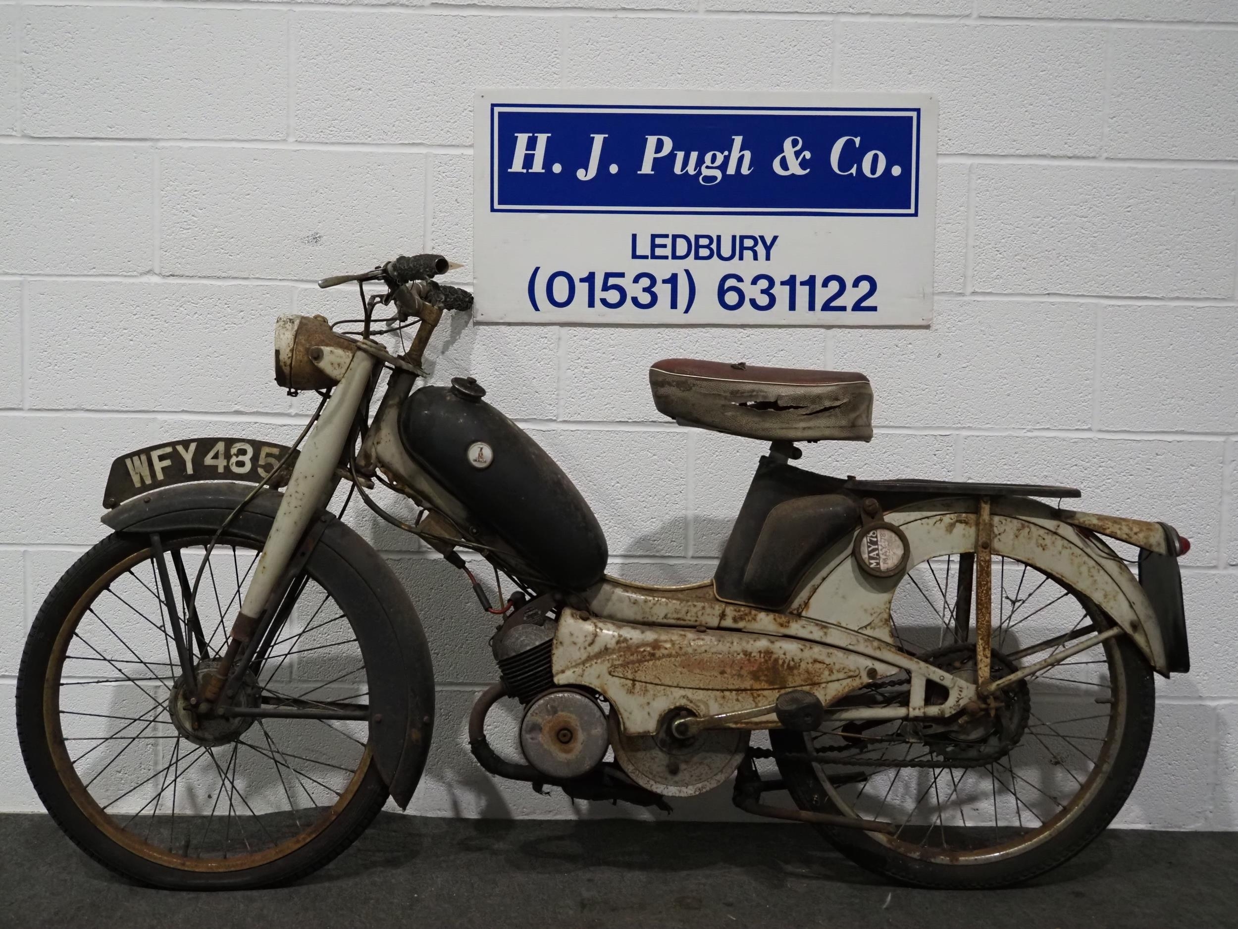 Raleigh RM4 Automatic moped, 1977, 49cc. Frame no. 4R11311 Engine no ...