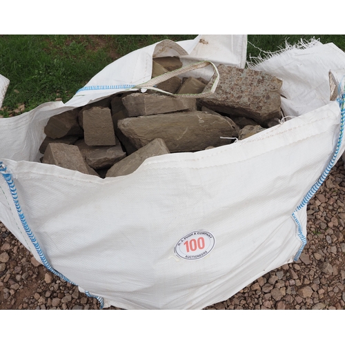 100 - Tote bag of local building stone