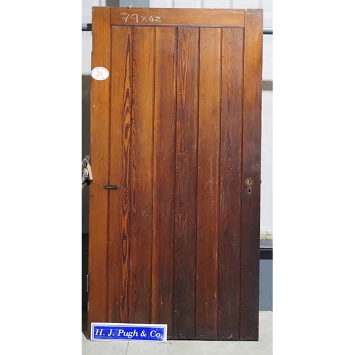 635 - Pitch Pine door 81x42