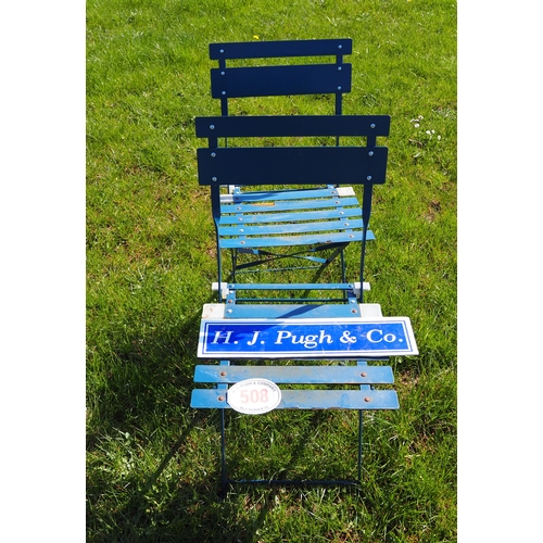 508 - Folding garden chairs - 2