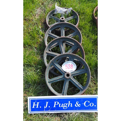 538 - Cast iron wheels - 4