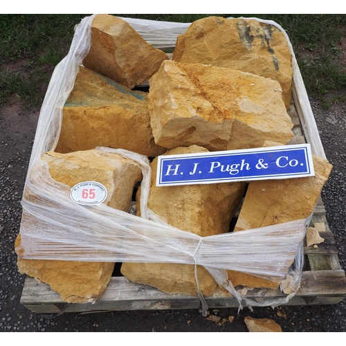 65 - Pallet of Cotswold stone