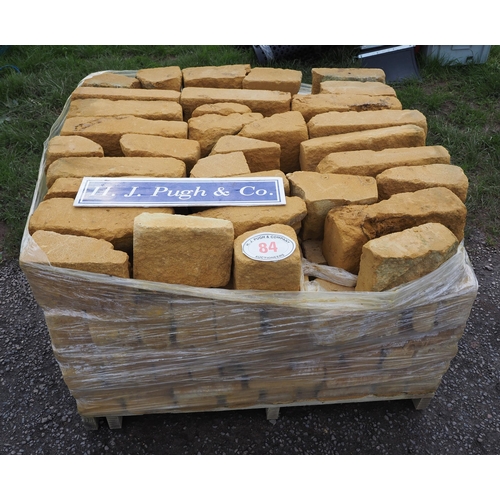 84 - Pallet of Cotswold stone bricks