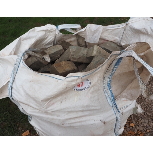 97 - Tote bag of local building stone