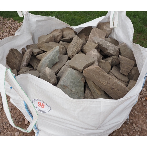 98 - Tote bag of local building stone