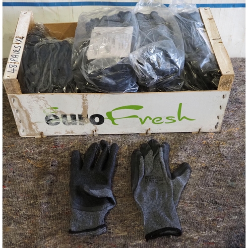 649 - 48 Pairs cotton/latex gloves XL