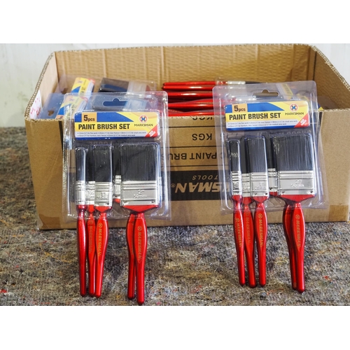 654 - 5 Piece paint brush sets - 20