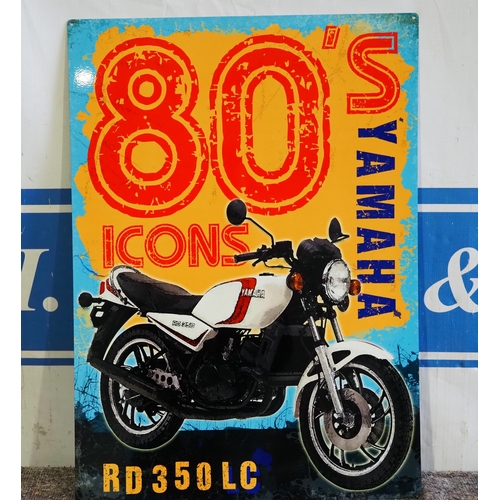 695 - Tin sign - Yamaha 80's 27