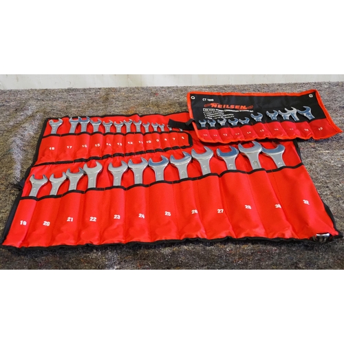 698 - 25 Piece and 10 piece spanner sets