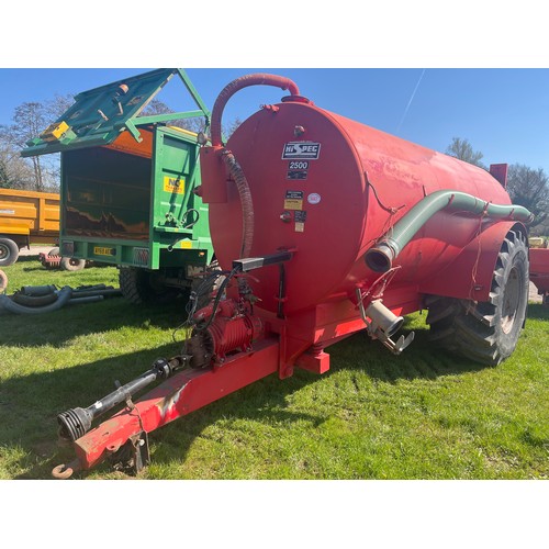 1447 - Hi Spec VT 2500L slurry tanker 2011