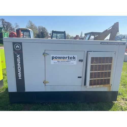 1512 - Himoinsa 80kw Generator, spares or repair