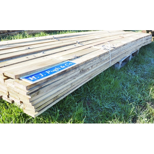 1059 - Sawn timber rails 12ft x 4 x 1 - 24