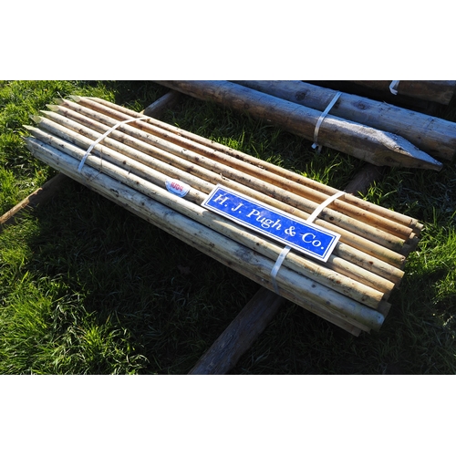 1064 - Fruit tree stakes 6ft approx. 50