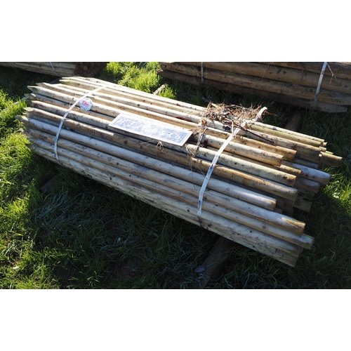 1066 - Fruit tree stakes 6ft approx. 100