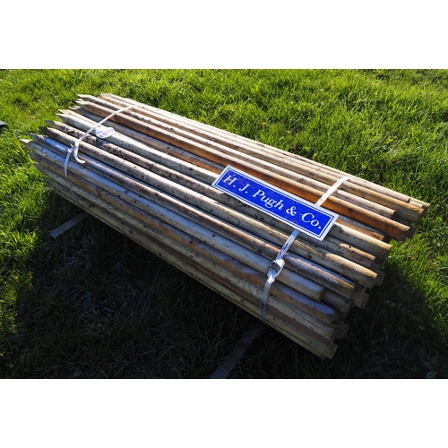 1076 - Fruit tree stakes 6ft approx. 100