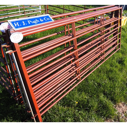 1139 - Painted sheep hurdles 8ft - 4