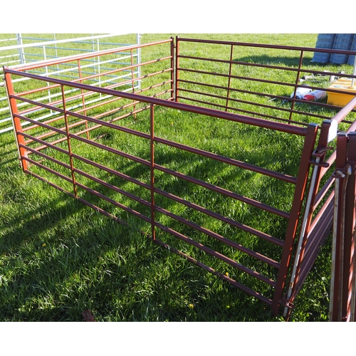 1140 - Painted sheep hurdles 8ft - 4