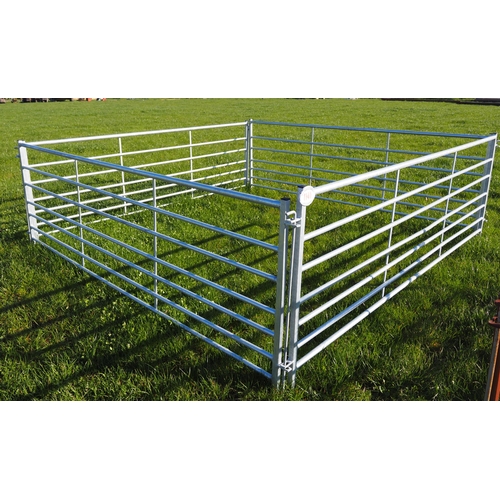 1141 - 10ft Galvanised sheep hurdle - 4