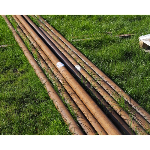 1176 - Steel tubes average 4.9m x 78 dia. - 9