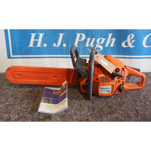 566 - Husqvarna 435 petrol chainsaw