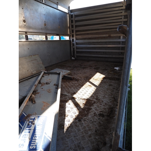 1361 - Ifor Williams LM126G livestock trailer with detachable top with sides