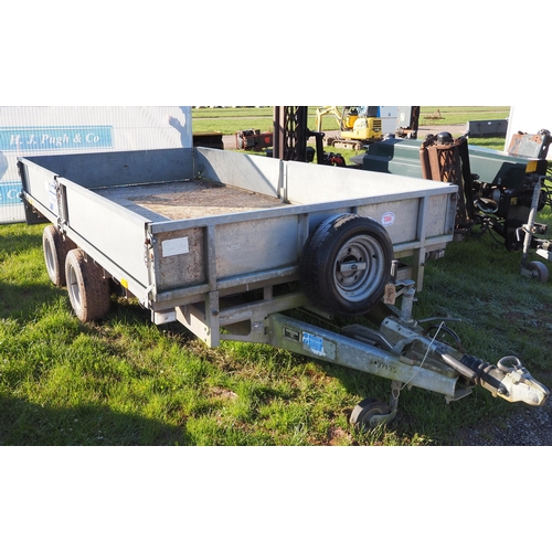 1366 - Ifor Williams LM126G twin axle flat bed trailer