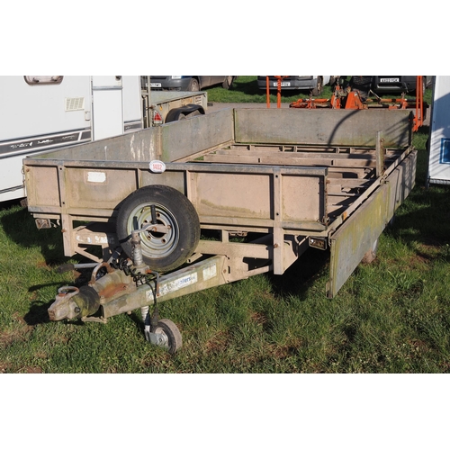 1402 - Ifor Williams LM126G trailer, no bed. With ramps