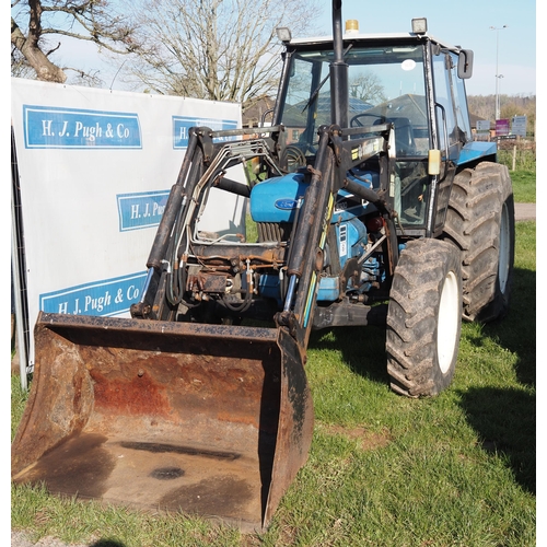 1470 - Ford 5030 tractor. C/w Trima loader and bucket. Showing 4521 hours. Runs and drives. Reg M686 PFO. A... 