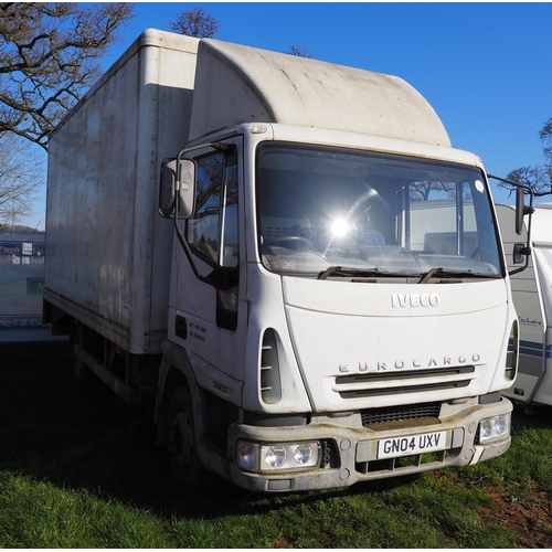 1480 - Iveco EuroCargo 75E17 lorry. 126,000km showing. 2T 24v Winch, internal beavertail, ramps, 2 spare ty... 