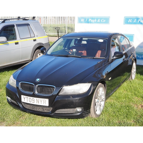 1483 - BMW 320D. Reg. YT09 NYR. Runs and drives. MOT until 7/12/23. V5 and keys in office