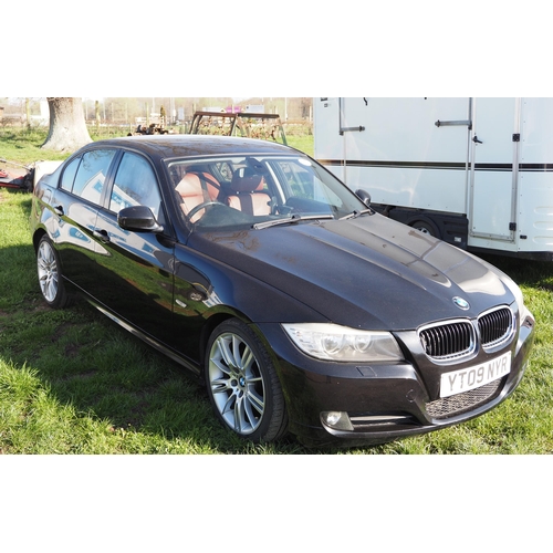 1483 - BMW 320D. Reg. YT09 NYR. Runs and drives. MOT until 7/12/23. V5 and keys in office