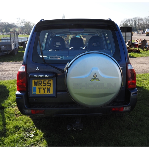 1488 - Mitsubishi Shogun 5 door LWB. MOT until 27/07/2023. Reg. WR55 TYW. V5 and key in office