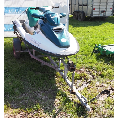 1523 - Bombardier jet-ski spares on trailer