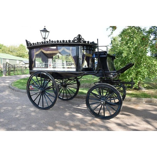 1366 - Horsedrawn hearse by Marstons of Birmingham. Circa 1910. Good sound condition, rebuilt wheels by Cro... 