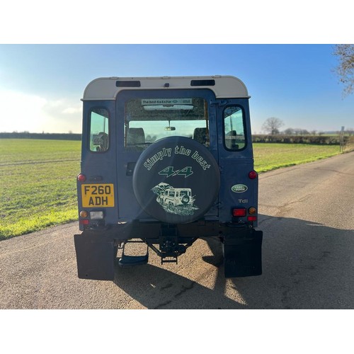 1575 - Land Rover Defender 90. 1988/89. Diesel. 167338 miles. Full 12 months mot, rear seats fitted, brand ... 