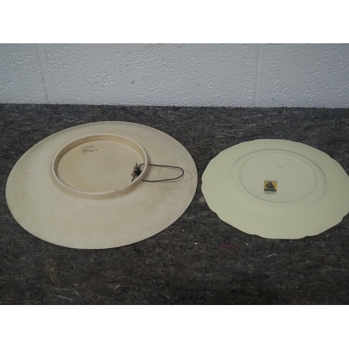 215 - 2 Art deco plates