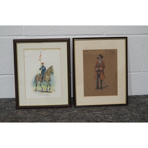 293 - 2 Framed prints - No. 1 Dress Ceremonial Mounted Troop 11