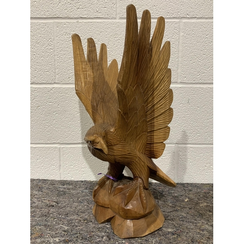 314 - Carved wooden bird of prey 21