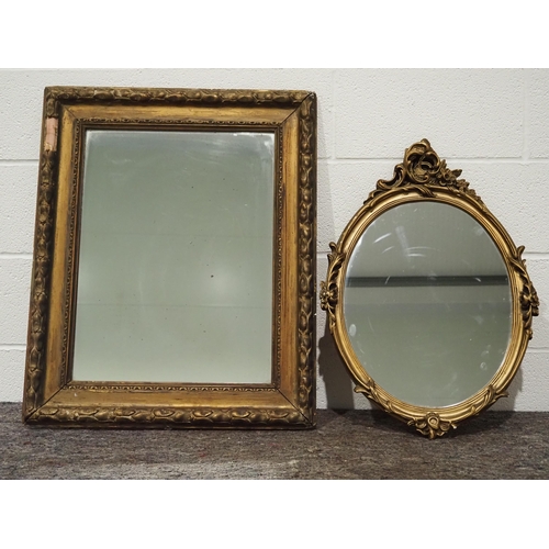 319 - 2 Gilt framed mirrors