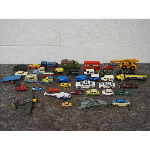 334 - Large quantity of vintage model vehicles to include Dinky, Corgi and Matchbox