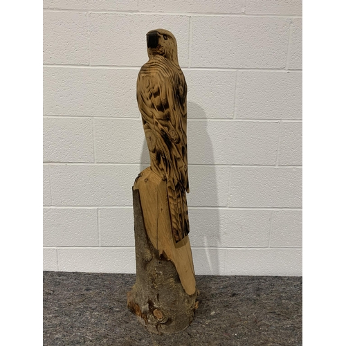 65 - Carved wooden bird of prey 45