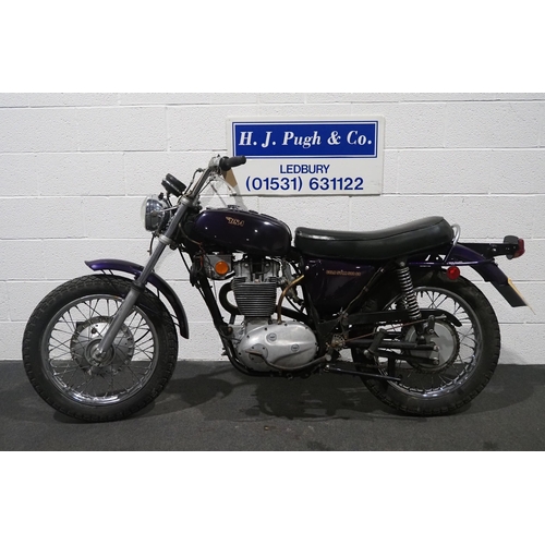 971 - BSA B50 SS Goldstar motorcycle, 1971, 499cc.
Frame no. B50SS/JG00961
Engine no. B50SS/JG00961
Reg. G... 